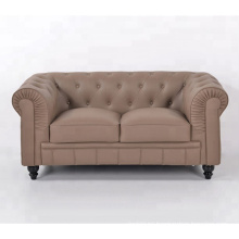 Wholesale Putty leather upholstered chesterfield living room sofa furniture factory